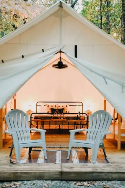 Deluxe Safari Tent Glamping at Unicoi in Helen GA - 15 - Image 1