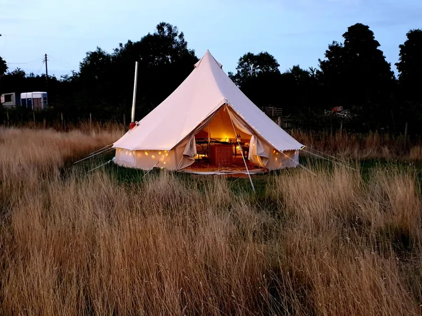 Hazel 5m xl bell tent with log burner near Whitby - Image 1