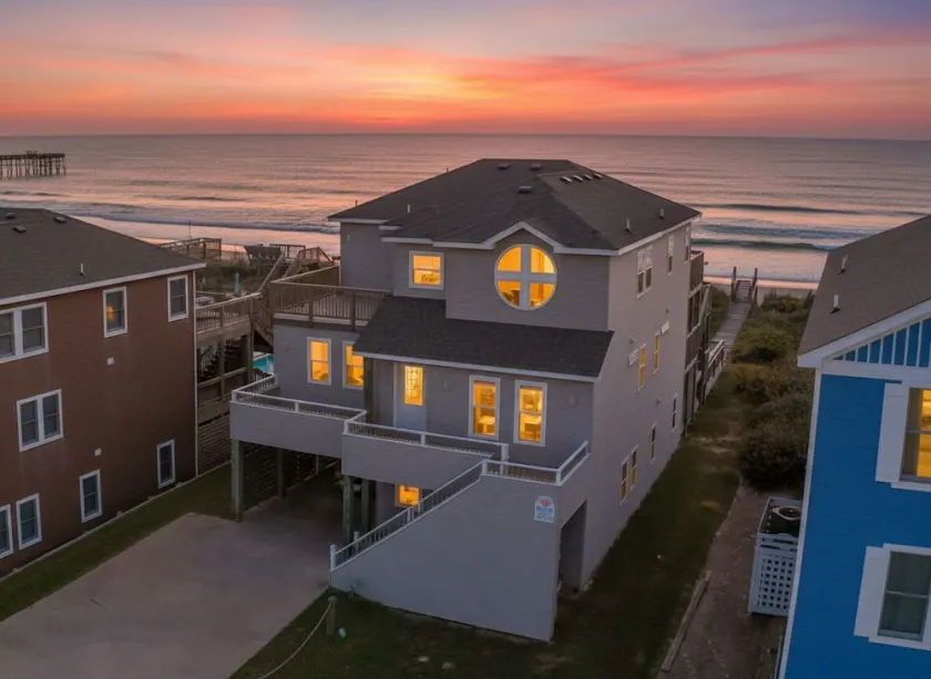 Serenity in Nags Head - MP 11, Oceanfront, Ocean View, Pool, Hot Tub, Pets OK, YR Flex Stays - Image 1