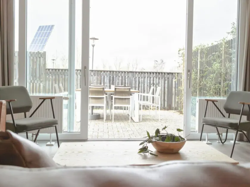 Spacious Water Apartment with Terrace & BBQ Garden in Offingawier - Image 1
