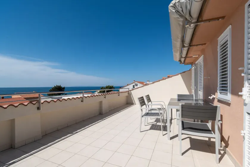 Two bedroom apartment with terrace and sea view Novalja (Pag) (A-6317-f) - Image 1