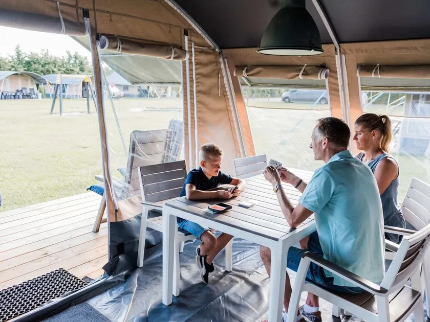Nice Tent Lodge on a Campsite on a Lake - Image 1