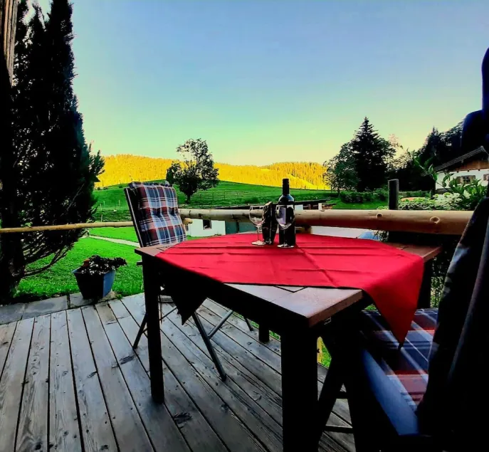 Feldkasten Watzmannblick, 1-2 Personen, 47 qm, Wohnschlafzimmer, Terrasse, Bergblick, W-lan - Image 1