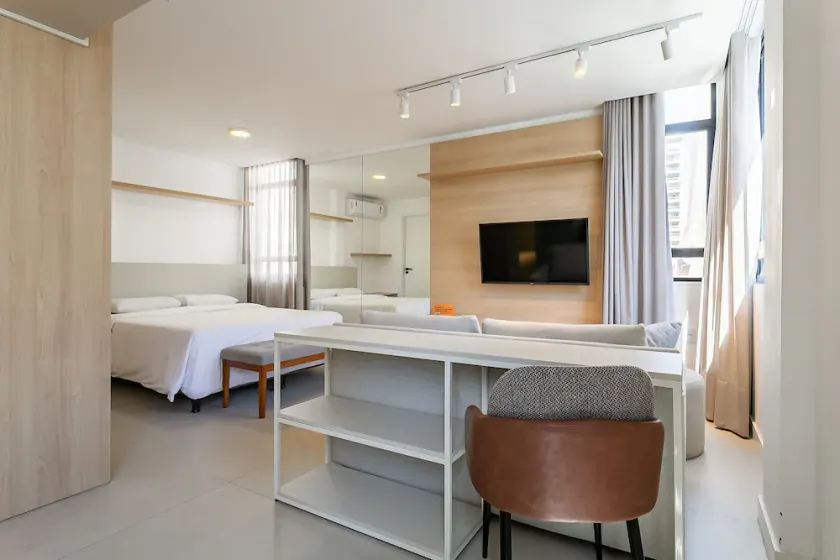 Studio with Washer, Living Room and Kitchen - Image 1