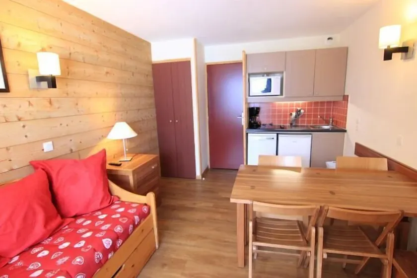 Direttamente sulle piste, 3° piano, sauna, hammam, balcone, televisione, 28m², Val Thorens - Image 1