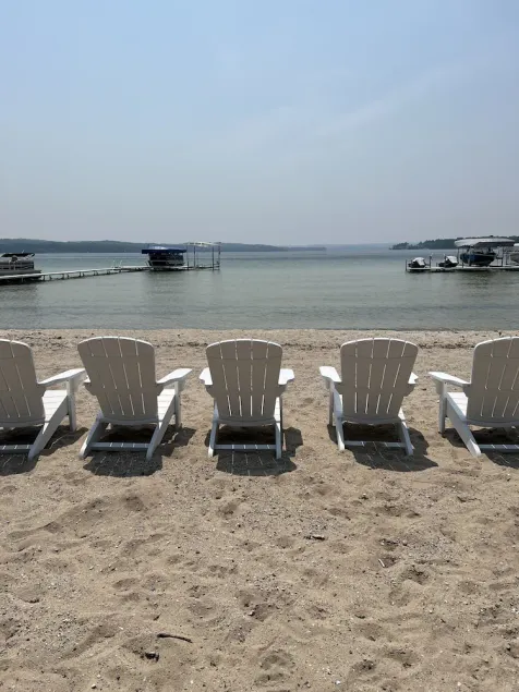 North Lake Leelanau carriage/cottage. Sandy beach front on North Lake Leelanau. - Image 1