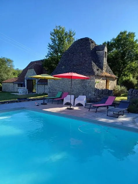 House of Quercy sten brød ovn og vin tryk af det 18. århundrede - Image 1