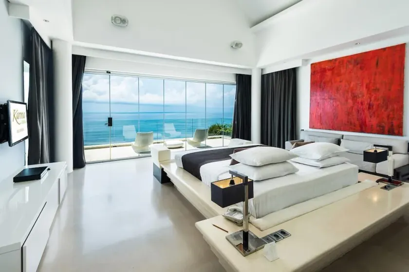 Full kitchen facilities and a living room & Beach View - Image 1