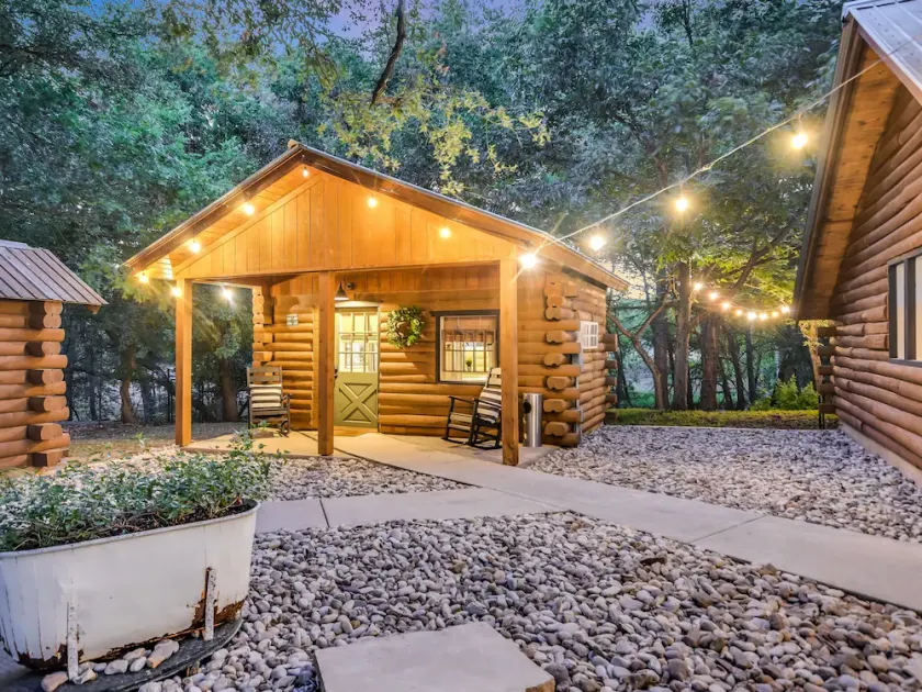 Cozy Cabin at Cabins on the Square | Stand-Alone King + Cypress Creek - Image 1
