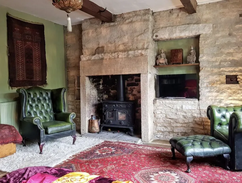 Nutclough Cottage - Log Fire and Valley View - Image 1