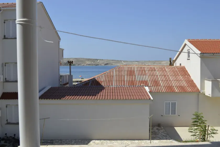 Appartement de deux chambres avec la terrasse et la vue sur le mer Kustici (Pag) (A-6408-a) - Image 1