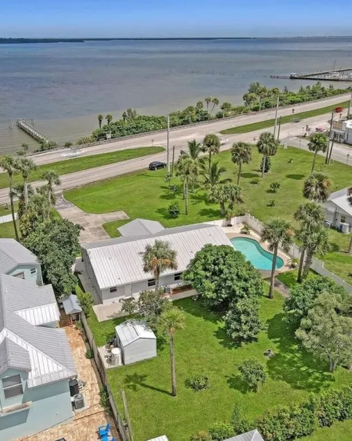 Indian River Waterfront Home with private dock, heated pool, fenced back yard - Image 1