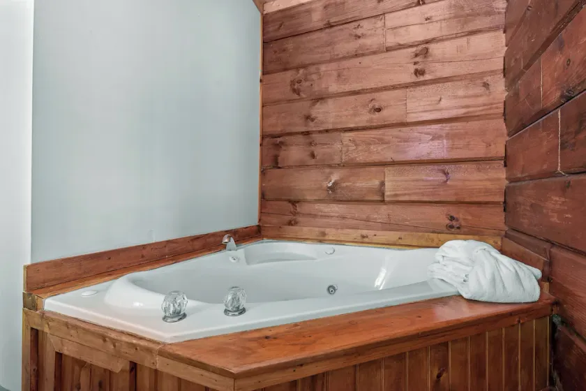 Pet-Friendly Cabin, In-Room Jacuzzi, King Bed, WiFi - Image 1