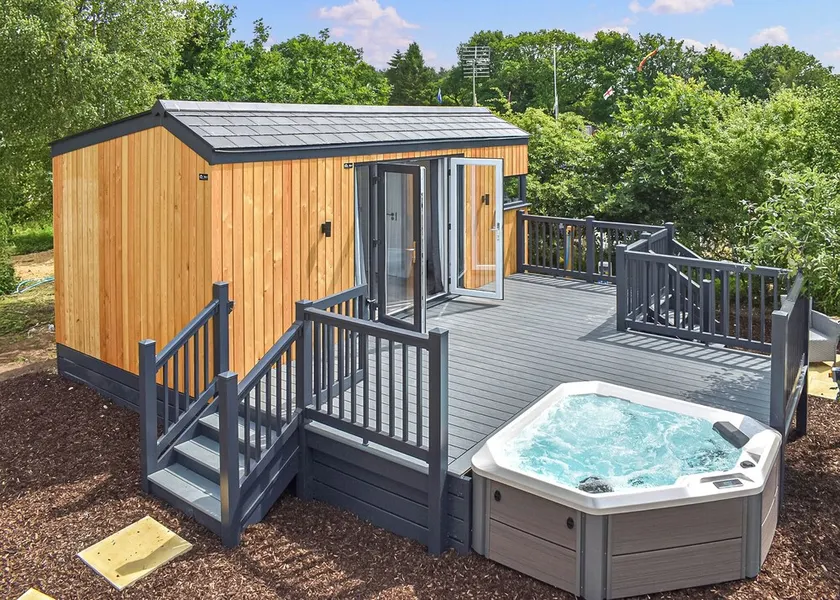 Brand new for 2021 is this stunning open plan modern hotel suite lodge. - Image 1