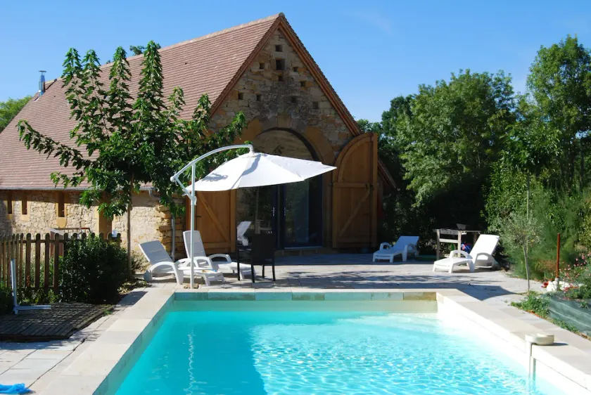 beautiful barn restored near FIGEAC private pool, 6/8 persons, - Image 1
