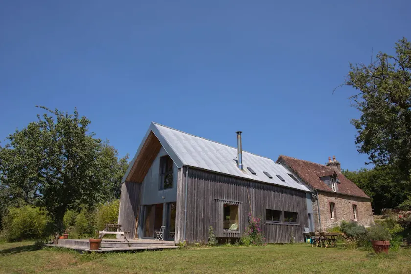 In the Normandy countryside, charming wooden architect's house. - Image 1