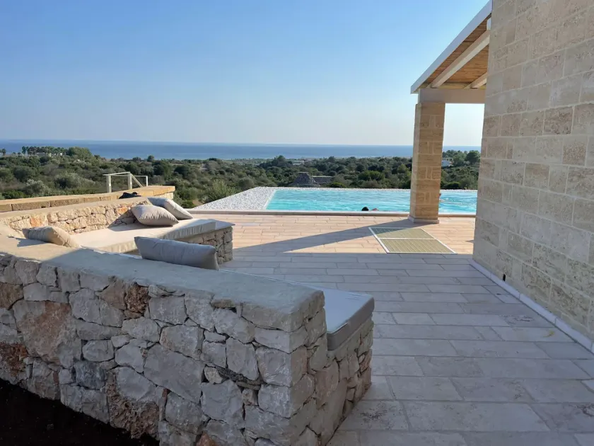 Blue door Trullo with sea view pool - Image 1