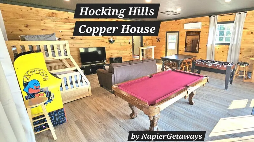 GameRoom, HotTub, Piano, 5mi to OldManCave - Hocking Hills Copper House - Image 1
