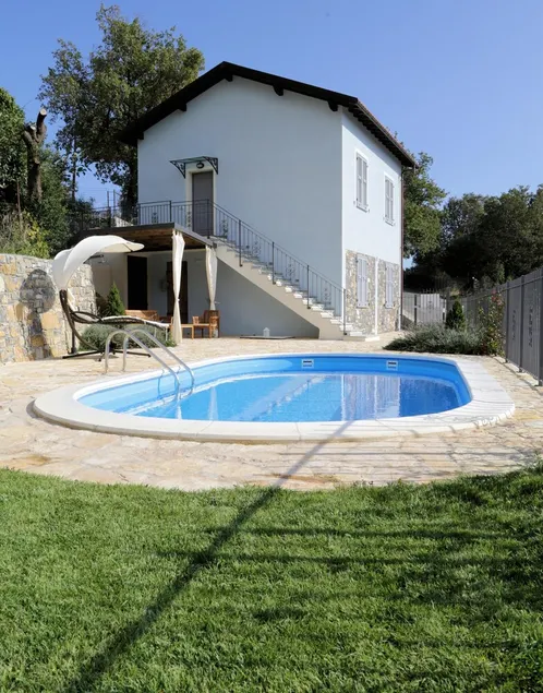 Enebolig, med swimmingpool, åben udsigt, grill og privat parkering. - Image 1