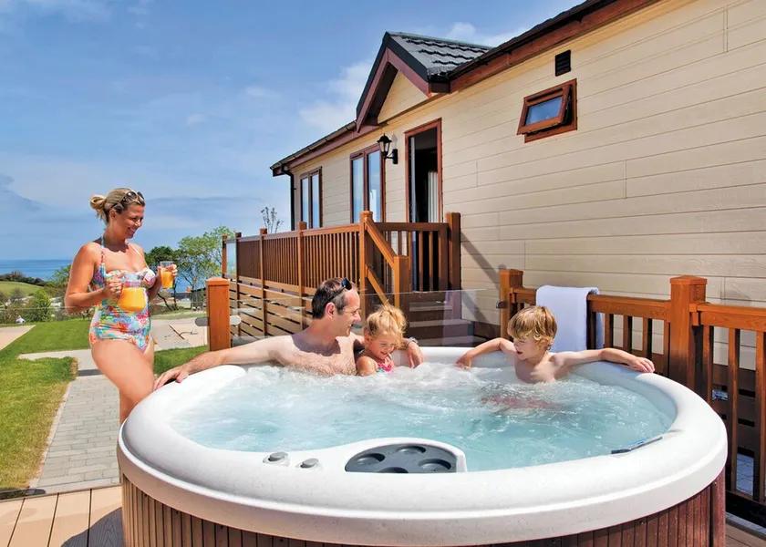Top of the range and extremely spacious five star luxury 20ft-wide lodge. - Image 1