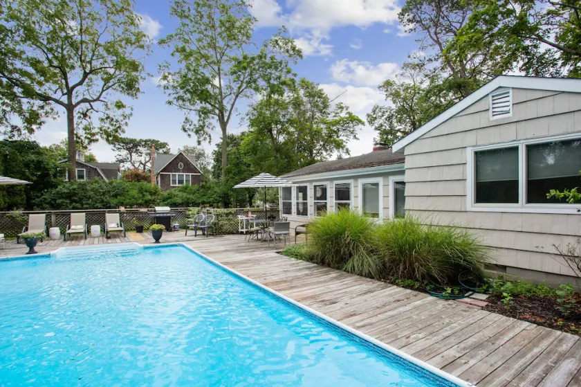 Chic East Quogue Retreat with Heated Pool near Bay and Ocean - Image 1