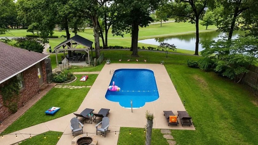 Gorgeous golf course view from the Signature Hole #12 at Colonial Country Club. - Image 1