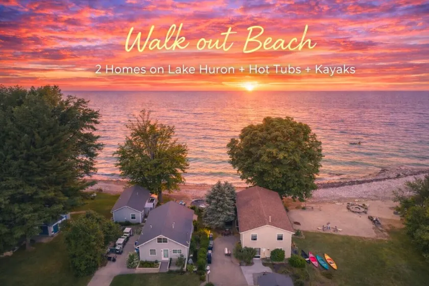 Walk out Beach! 2 homes on Lake Huron with Hot tubs! - Image 1