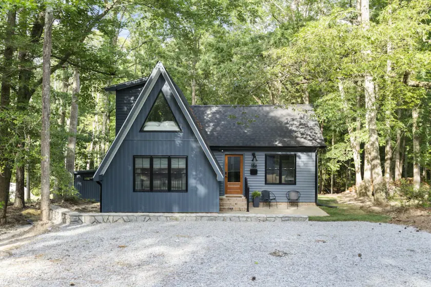 A-FRAME Lake Cabin. Brand NEW HOME. Mid Century Modern - Image 1