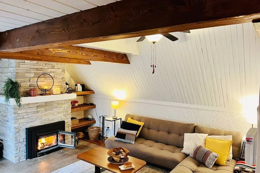 New-ski-spa-outdoor-fireplace-Mont Orford - Image 1