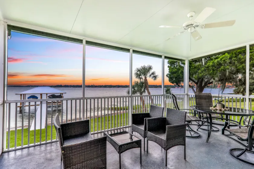 Dog-friendly lakefront home with fast WiFi, central AC, patio, & game room - Image 1