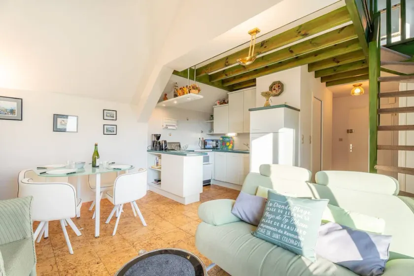 Carnac : Appt 2P+Mezz, Plage à 100m, Parking, Animaux admis - FR-1-477-56 - Image 1