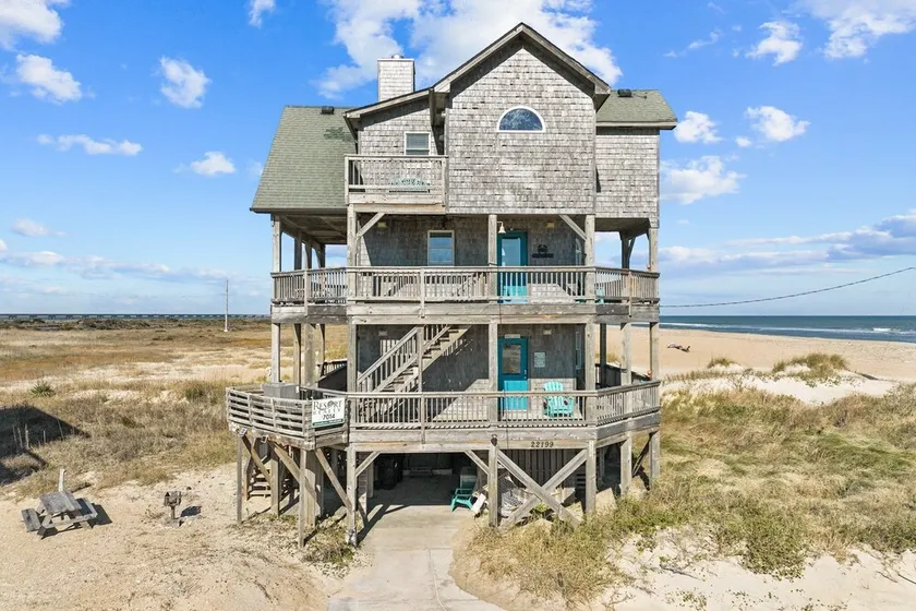 7014- Sandcastle by the Sea - Oceanfront Rodanthe | Panoramic Views | Hot Tub - Image 1