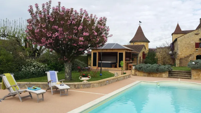 Charmerende hus klassificeret 4 * -Jacuzzi-opvarmet pool i nærheden af Sarlat - Image 1