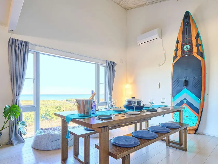 Overlooking the Olympic surf venue from the cypress bath and large terrace. - Image 1