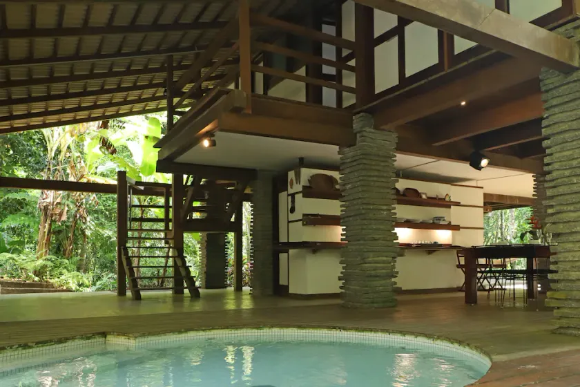 Zen house in the Atlantic rainforest, Promirim beach, swimming pool, 3 suites, deck, gourmet area. - Image 1