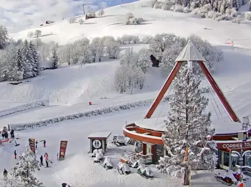 Neue 100% Ski an den Füßen (Les Sybelles), direkte Spuren, >> Studio 4 Personen - Image 1
