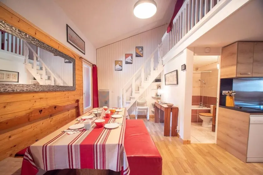 310m from ski slopes, 2nd floor, view mountain, balcony, tv, 73m², Valmorel - Image 1