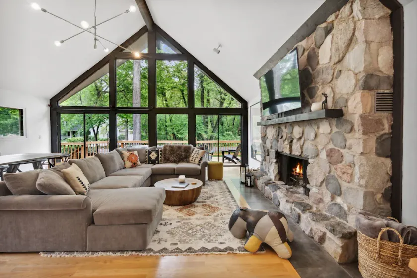 Modern A-Frame Cabin + Hot Tub + Golf Cart. Amenities Galore! - Image 1