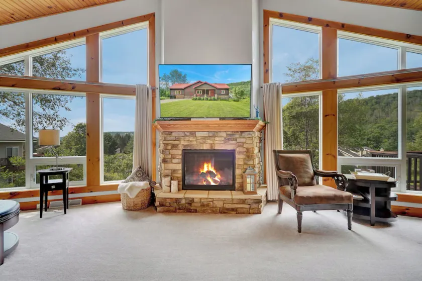 Luxury Ellicottville Chalet, w/Sauna, 8' ft hot tub, breathtaking slopeside view - Image 1