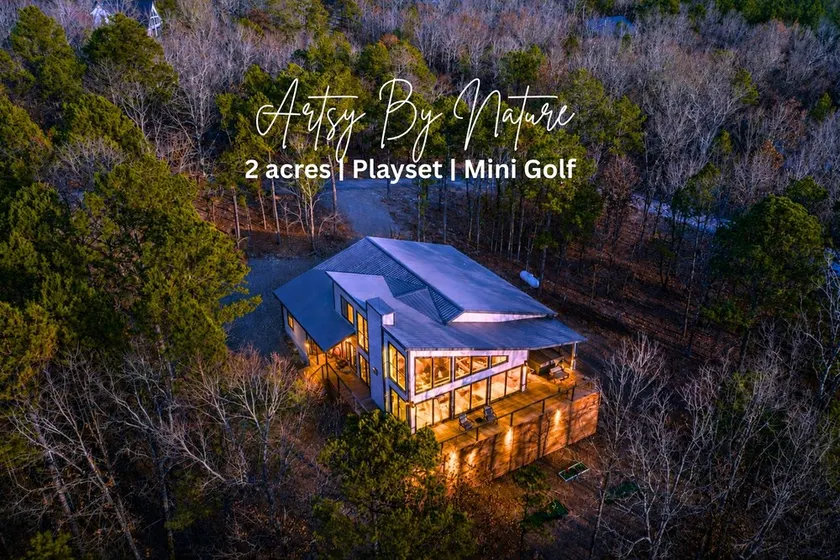 Forest Views in Luxe Kid Friendly Cabin w/ Mini Golf, Playset - Image 1
