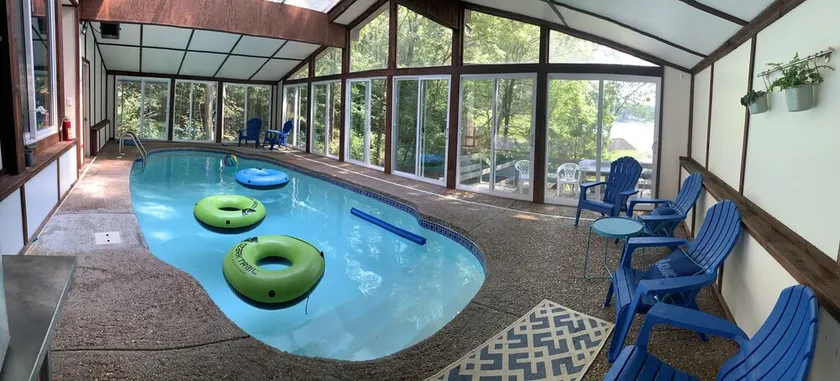 Lakefront property with private heated indoor pool and hot tub! - Image 1