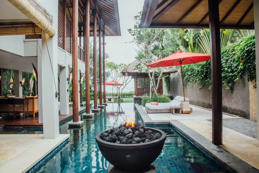 1BR Beach Front Villa - 10Min Drive To Bali Zoo! W/Swimming Pool! - Image 1