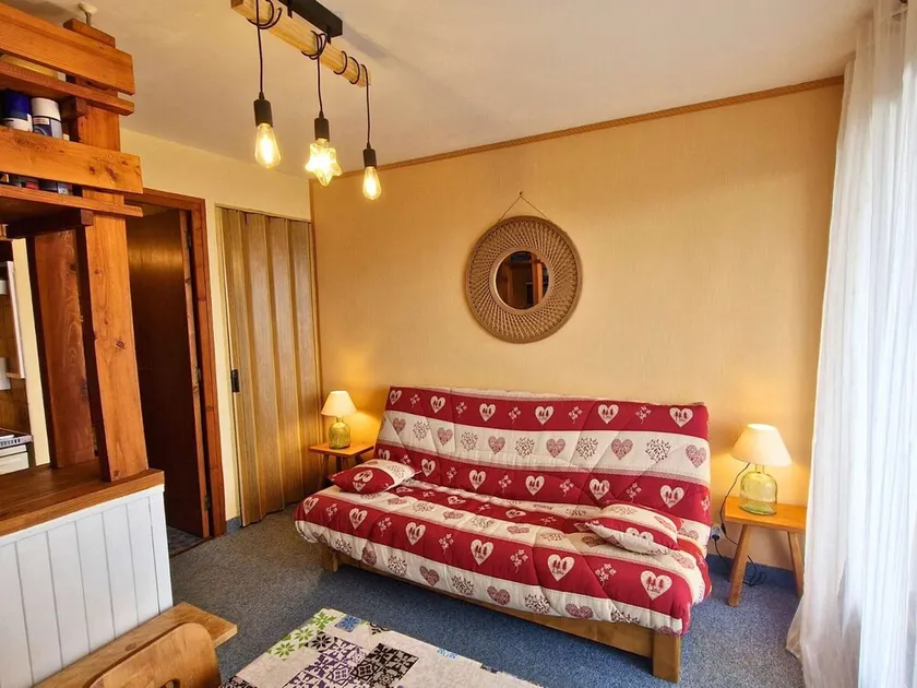 Studio 4 pers, balcon sud, parking, résidence calme - Image 1