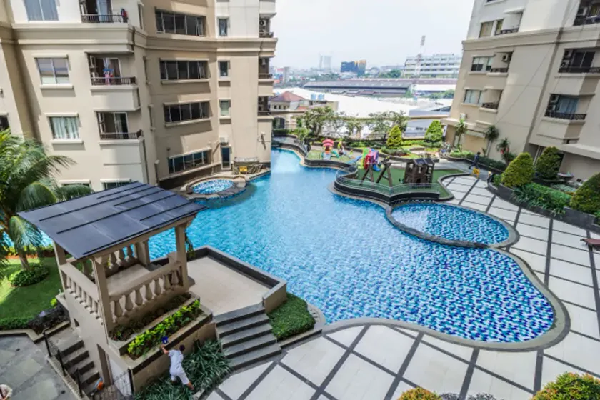 2BR Apartment with City View at Mediterania Marina Residences - Image 1