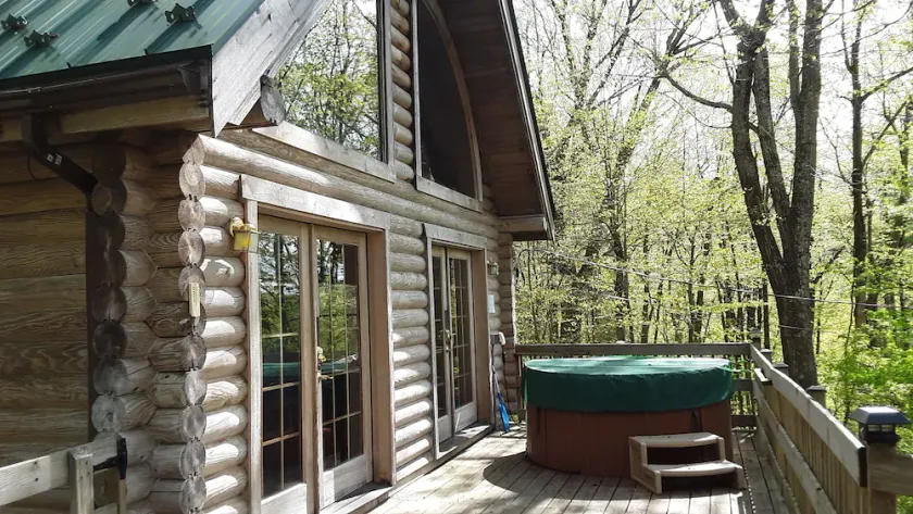 Schöne Log Chalet ... Whirlpool auf Deck ... Secluded..Near Luray - Image 1