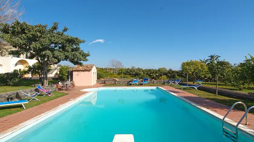 Eksklusiv villa med pool og jacuzzi, dejlig hav-Etna udsigt nær Catania / Taormina - Image 1
