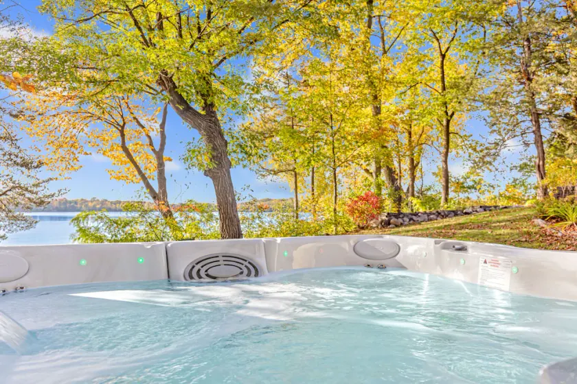 Beachfront Lake Home with new Jacuzzi hot tub, 15 min to Taylors Falls - Image 1