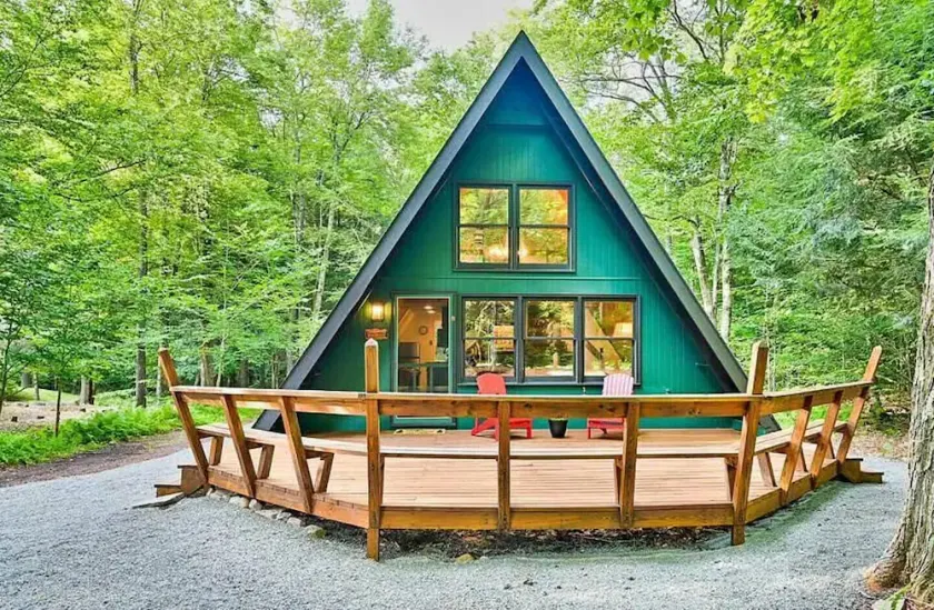 Pocono Summer Paradise: A-Frame, Sauna, Hot Tub, Fire Pit - Image 1
