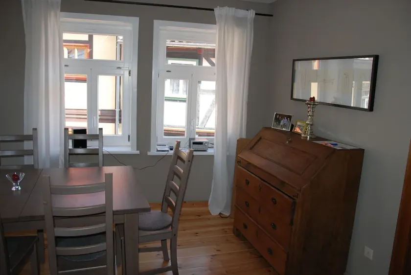 large, newly renovated half-timbered house with garage, pets welcome - Image 1