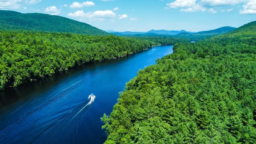 Stunning Waterfront Cabin with Private Dock Near Saratoga & Lake George | Corinth, New York - Image 1